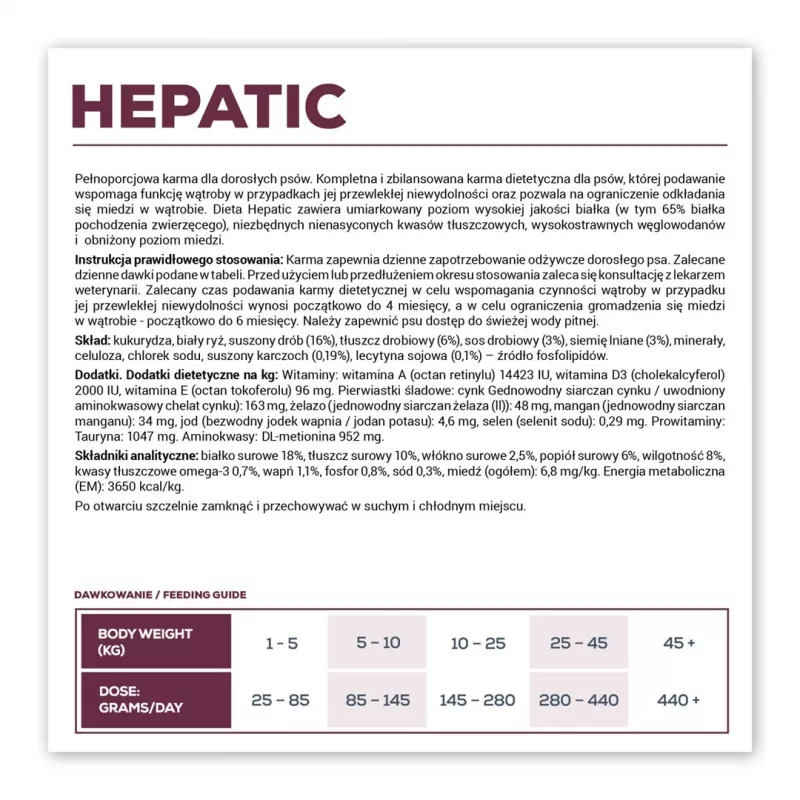 VETEXPERT Veterinary Diet Hepatic Dog pienso seco para perros, 2 kg