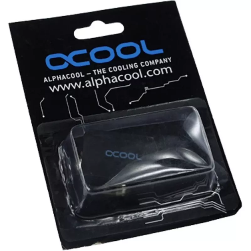 Terminal de conexión Alphacool HF TEE en T redondo G1/4 - Deep Black (17030)