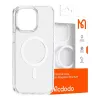 Funda magnética McDodo para iPhone 15 Pro (transparente)
