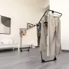 Tendedero VILEDA Infinity Flex Ultimate Telescópico — negro, aluminio recubierto, 30 m de superficie de secado, plegable, ruedas