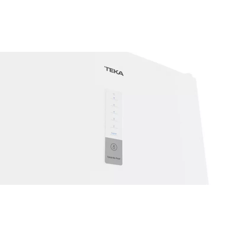 Frigorífico independiente TEKA NFL 355 WH — 310 L de volumen total, 224 L de refrigerador, 86 L de congelador, No Frost, pantalla táctil, congelador inferior, blanco