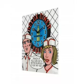 Reloj de pared NeXtime 8167 Delux Diner, 43x43cm, pared, multicolor