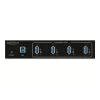 Delock 63309 hub USB industrial externo, 4 x USB 3.0 Type-A, protección ESD de 15 kV, carcasa metálica, montable en pared