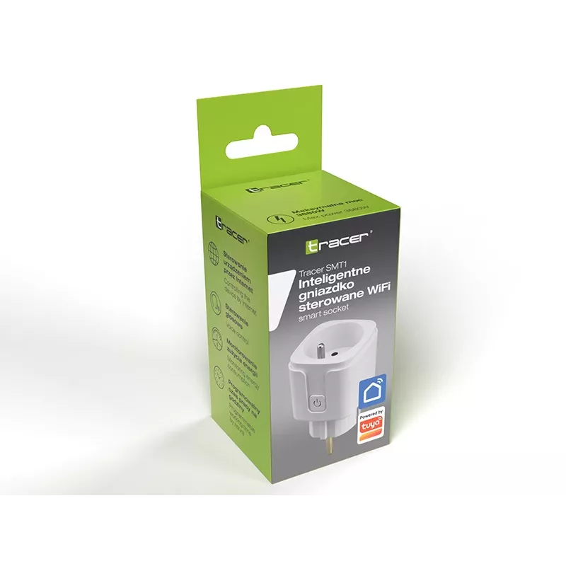 Tracer SMT1 enchufe inteligente Wi-Fi (47426), Tuya Smart, blanco