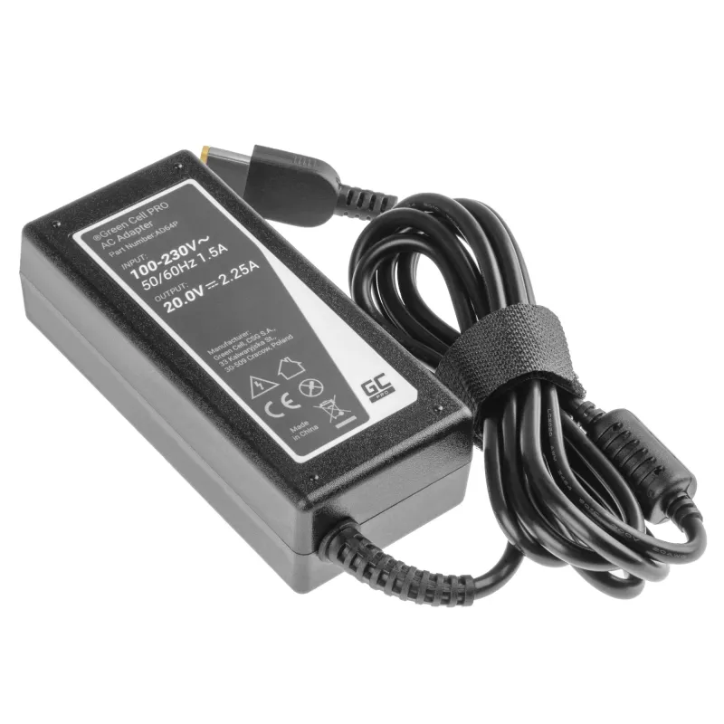 Green Cell AD64P fuente de alimentación/adaptador para interiores 45 W negro