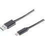 Cable USB S/CONN 14-10006 USB 3.2 Gen 1 1 m USB A USB C negro