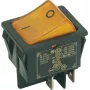Bachmann Interruptor basculante Serie 3652 Interruptor apagado iluminado 2 polos s/amarillo