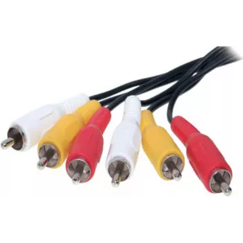 Cable de audio RCA ShiverPeaks 40150-2.5 — 3 conectores RCA, 2,5 m de longitud
