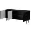 Cómoda Cama 3D MOUNTAIN 154x40x72 negro + dorado
