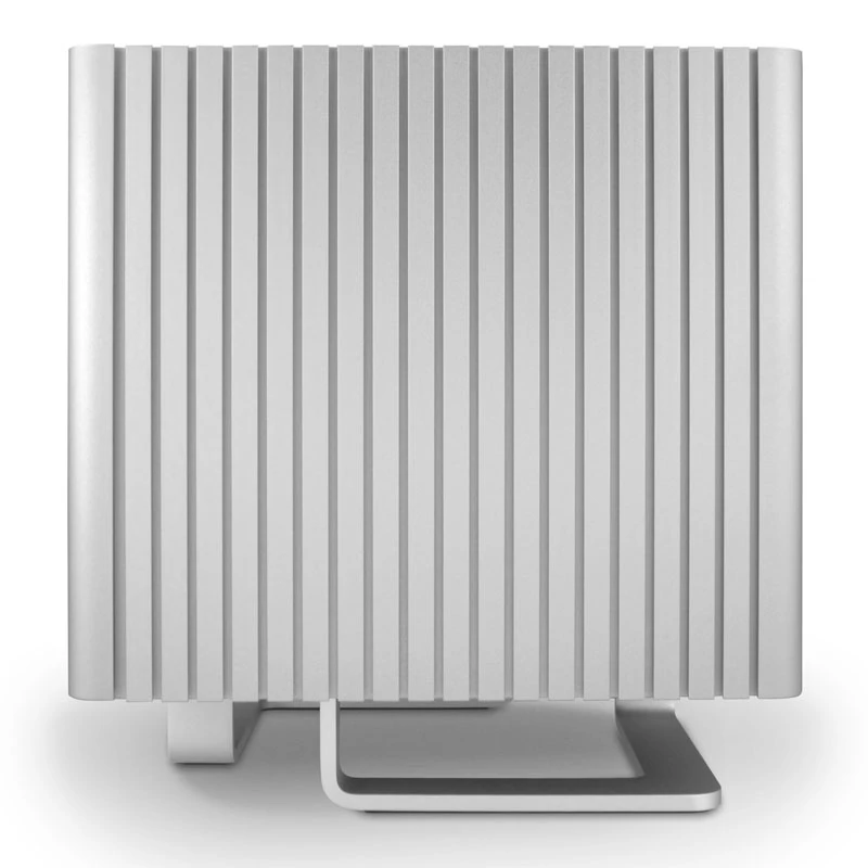 Caja cubo sin ventilador Streacom DB4 + fuente de alimentación Nano 120 W - plateado