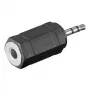 Adaptador de cable Microconnect AUDASM 2,5 mm a 3,5 mm negro