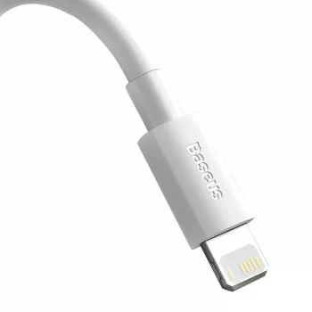 Cable para móvil Baseus TZCALZJ-02 blanco 1,5 m USB A Lightning