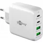 Goobay 64818 cargador para dispositivos móviles auriculares - portátil - smartphone blanco AC carga rápida interior (64818)