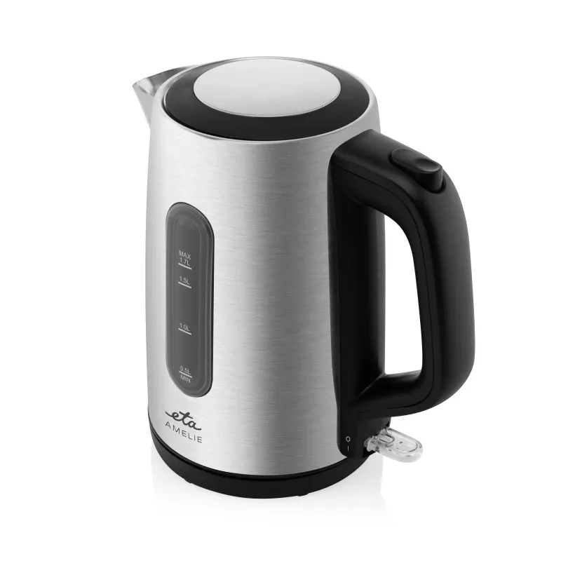 Hervidor eléctrico ETA Amelie 1,7 L 2200 W — Acero inoxidable, negro