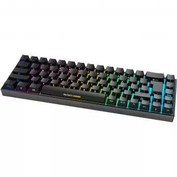 Deltaco GAM-100-DE - 65% - USB + Bluetooth - interruptor mecánico - QWERTZ - LED RGB - negro
