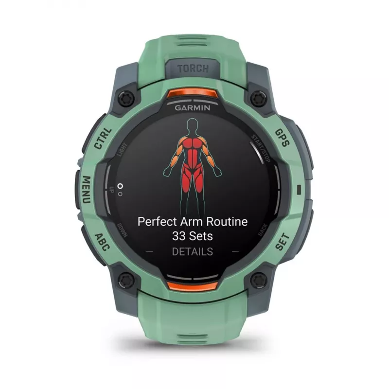Garmin Instinct 3 AMOLED 3,05 cm (1,2) 45 mm Digital 390 x 390 píxeles Pantalla táctil Verde GPS (satélite)