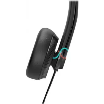 Yealink YHS34 auricular, con cable, diadema, oficina/callcenter, negro