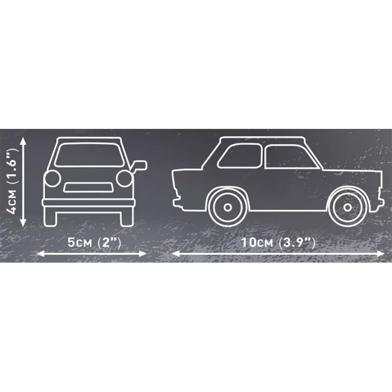 Set de construcción Cobi Trabant 601 — 72 piezas, maqueta de coche en miniatura