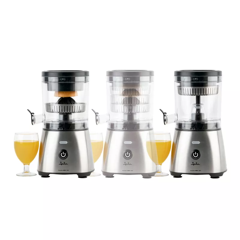 Exprimidor automático de naranjas Jata JEEX1616 – exprimidor para encimera para naranjas y frutas similares