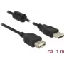 Cable USB DeLOCK 84883 USB 2.0 1 m negro