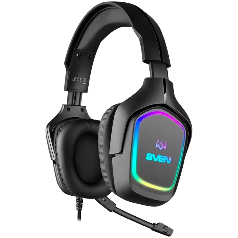 Auriculares gaming con micrófono AP-U750MV, negro (USB, RGB)