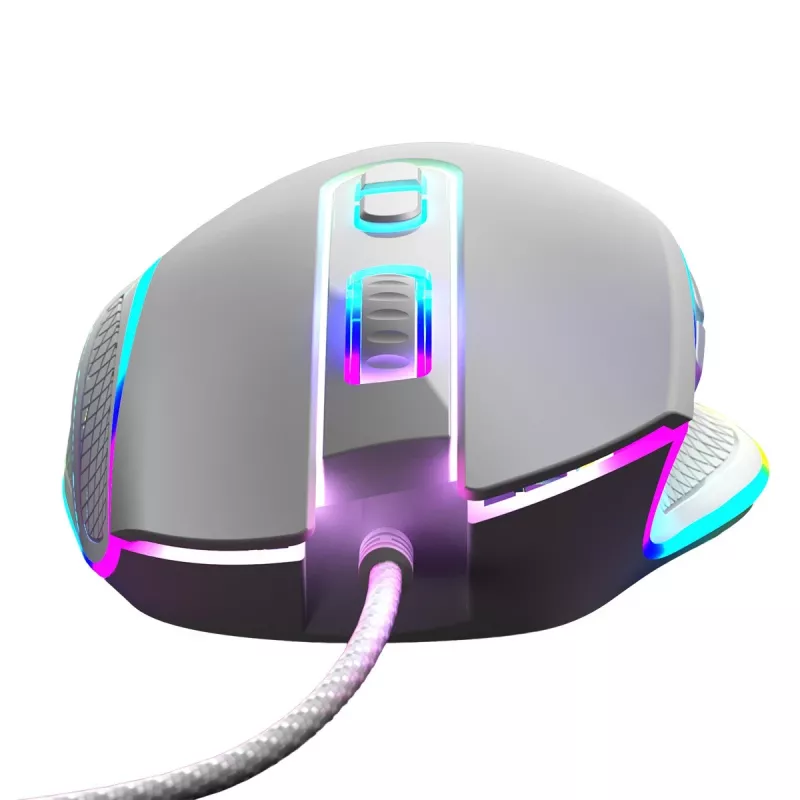 Ratón óptico con cable MODECOM Volcano Veles (blanco) — modelo M-MC-VELES-200