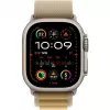 Correa Apple 49mm Tan Alpine Loop Small Acabado titanio natural