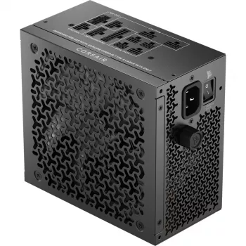 Fuente de alimentación CORSAIR RMx Shift Series RM850x 850W ATX 24 pines, 80 PLUS Gold, Negra, ventilador de 140 mm