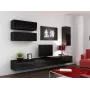 Soporte de TV Cama VIGO 140 30/140/40 negro/negro brillante