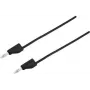 Cable de prueba VOLTCRAFT [conector macho 4 mm - conector macho 4 mm] 1 m negro MSB-300 (MSB-300-1-SW)