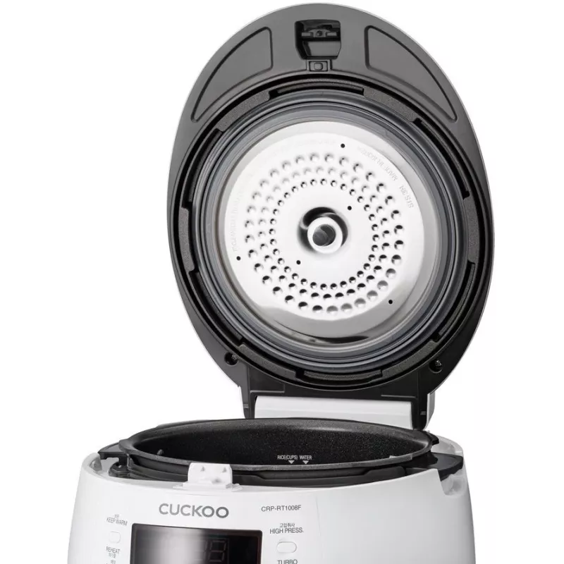 Cuckoo CRP-RT1008F, blanco, 1,8 l, aluminio, LED, botones, 1,2 m