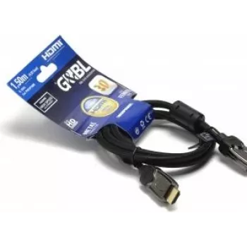 Cable HDMI G&BL con Ethernet, conector macho HDMI a conector macho HDMI, 1,5 m, apantallado, soporte 4K