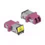 Acoplador de fibra óptica DeLOCK 86901 LC dúplex hembra a LC dúplex hembra multimodo violeta