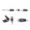 Conector de cable DeLOCK 66903 RJ-45 negro metálico conector macho 25 uds.