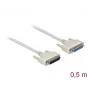 Cable serie DeLOCK 86907 beige 0,5m D-Sub 25 pines