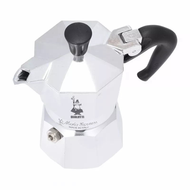 Bialetti Moka Express Cafetera Moka 0,06 L Aluminio, Negro