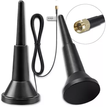 Antena externa 4G-LT QOLTEC 5 dBi 600–2700 MHz conector SMA con cable de 3 m