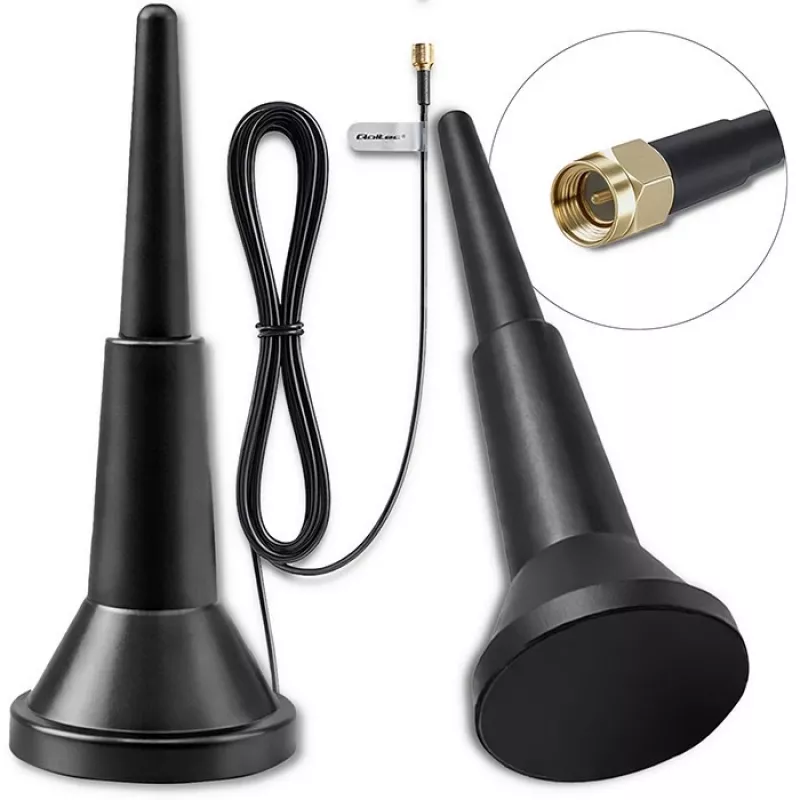 Antena externa 4G-LT QOLTEC 5 dBi 600–2700 MHz conector SMA con cable de 3 m