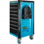 Tambor de cable Hazet 161N-3D, 10,00 m cable, negro, alargador eléctrico portátil
