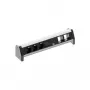Desk 1, 3 tomas AC, 230 V, 16 A, negro, aluminio, 450 mm