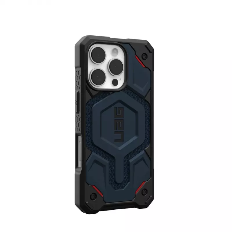 Funda para móvil Urban Armor Gear Monarch Pro Kevlar 16 cm (6.3) negra, azul