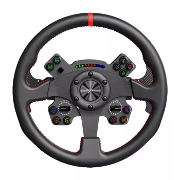 Volante gaming PXN WCS R2 — Volante de carreras compatible con Force Feedback para PC y consolas
