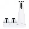 Set de molinillos de sal y pimienta Adler AD 4449W acero blanco, mecanismo cerámico, 150 ml, recargable por USB-C