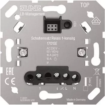 Interruptor de luz Jung 1701SE, carcasa de plástico, 230 V, 50–60 Hz