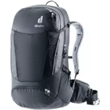 Mochila DEUTER Trans Alpine 32 EL — 32 L, mochila ergonómica de bicicleta/para desplazamientos, negra