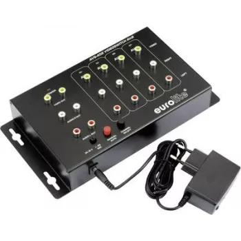Conmutador de vídeo compuesto EUROLITE AVS-402 4 canales (modelo 81013101)