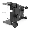 Plataforma con ruedas MACLEAN MC-851 — plataforma con ruedas, negra, 119×260×128 mm, carga máx. 10 kg