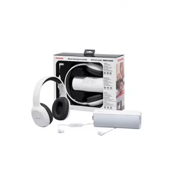 Auriculares Toshiba Wireless Audio Triple Pack HSP-3P19 blancos