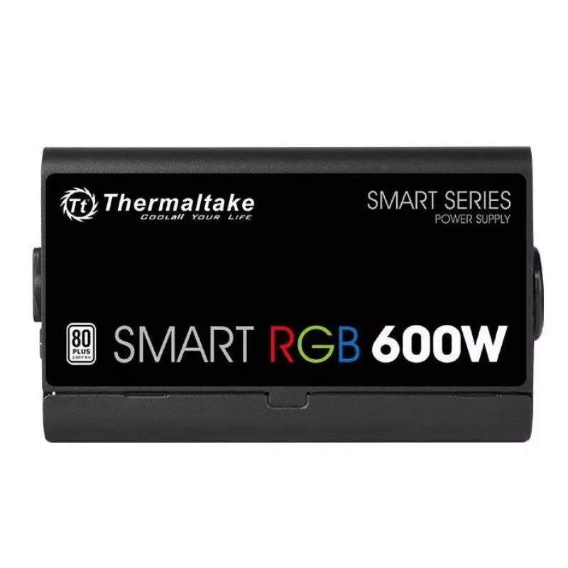 Thermaltake SMART RGB PS-SPR-0600NHSAWE-1 - Fuente de alimentación (interna) - ATX12V 2.3 - 80 PLUS - AC 230 V - 600 Watt - PFC activo - negro