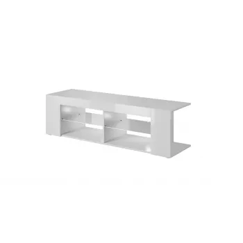 Mueble de TV Cama RTV TEXAS 50/134/40 blanco/blanco brillante